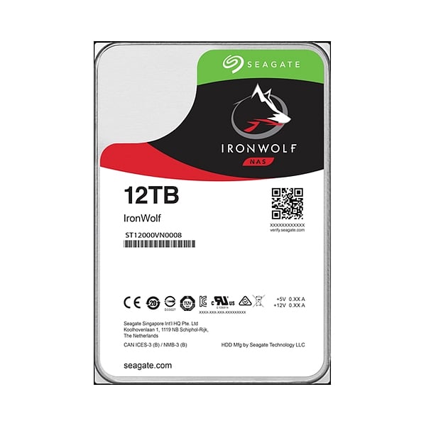 Seagate IronWolf 12TB 35 72K SATA 256MB  Disco Duro