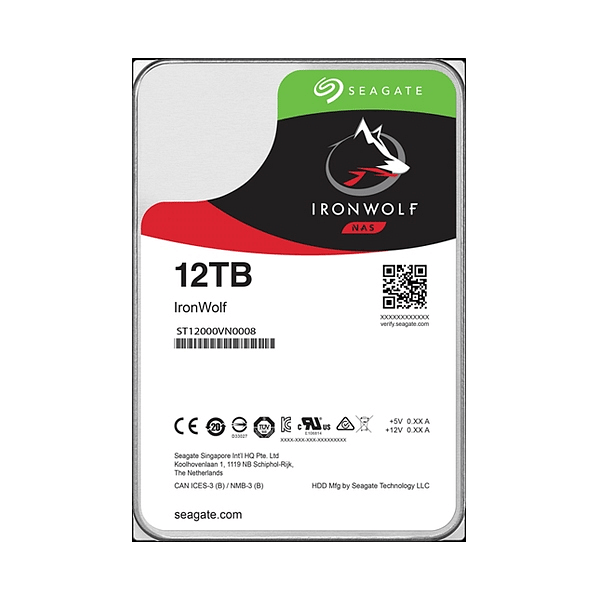 Seagate IronWolf 12TB 35 72K SATA 256MB  Disco Duro