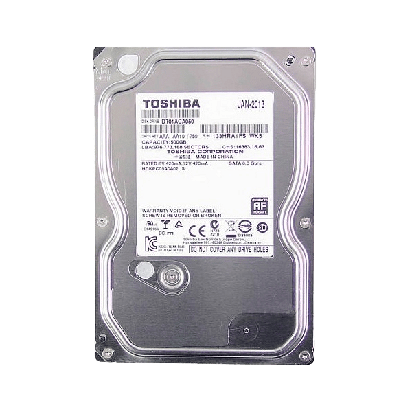 Toshiba 500GB 35 7200RPM  Disco Duro