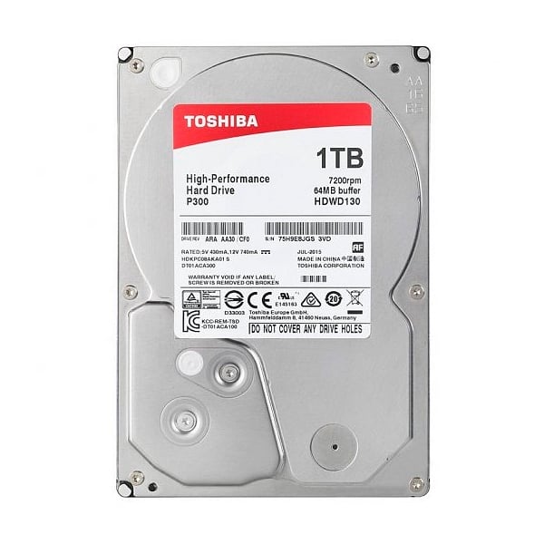 Toshiba P300 HighPerformance 1TB 35 SATA  Disco Duro
