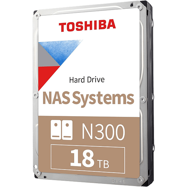 Toshiba N300 18TB HDD  Disco duro interno 35 SATA III 6Gbs 7200rpm 512MB caché  NAS y sistemas RAID