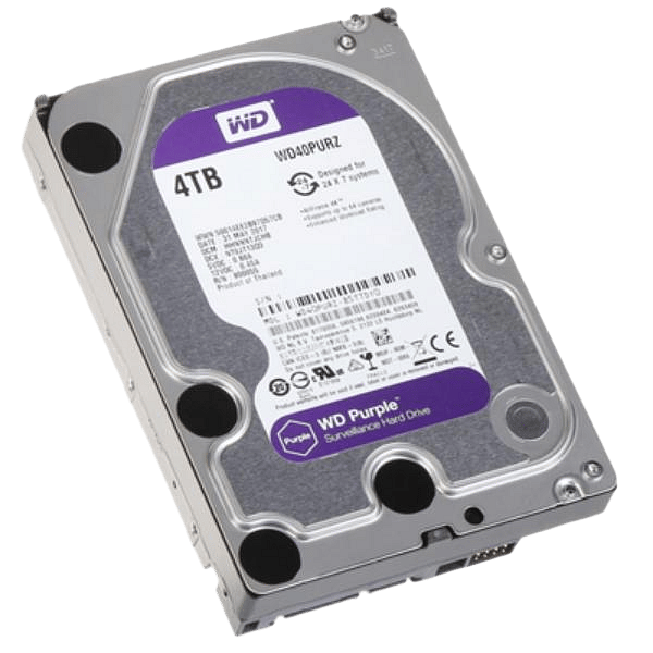 WD Purple 4TB 64MB 35 SATA  Disco Duro
