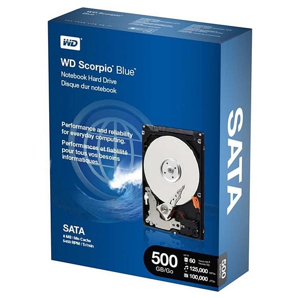 WD Laptop Mainstream 500GB 8MB 25  Disco Duro