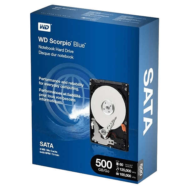 WD Laptop Mainstream 500GB 8MB 25  Disco Duro