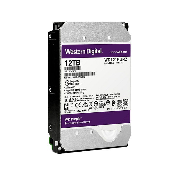 WD Purple 12TB 256MB 35 SATA 7200rpm  Disco Duro