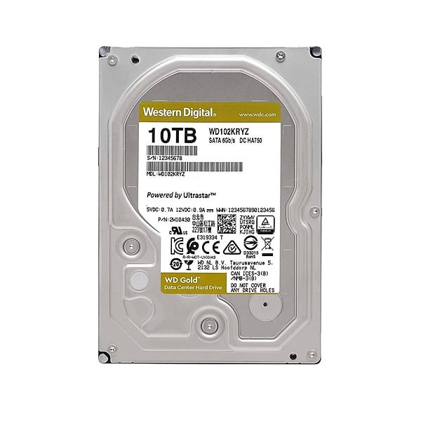WD Gold 10TB 256MB 35 7200rpm  Disco Duro