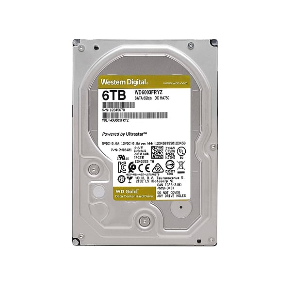 WD Gold 6TB 256MB 35 7200rpm  Disco Duro