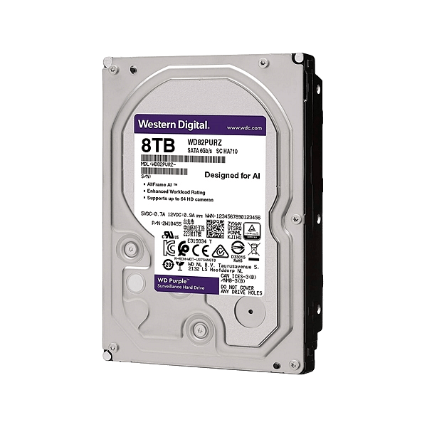 WD Purple 8TB 256MB 35 SATA  Disco Duro
