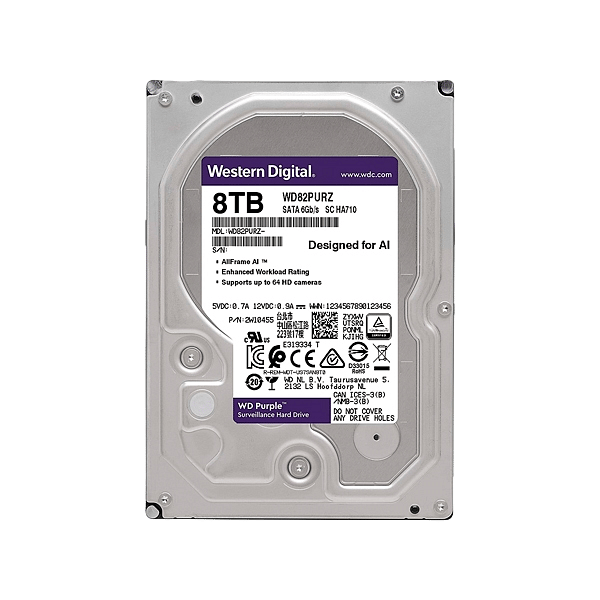 WD Purple 8TB 256MB 35 SATA  Disco Duro