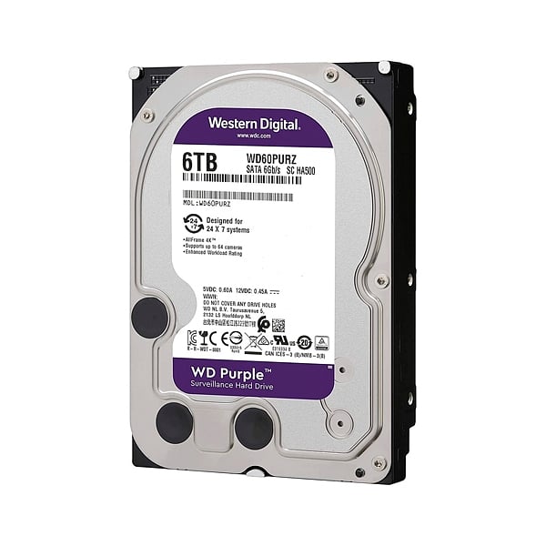 WD Purple 6TB 128MB 35 SATA  Disco Duro