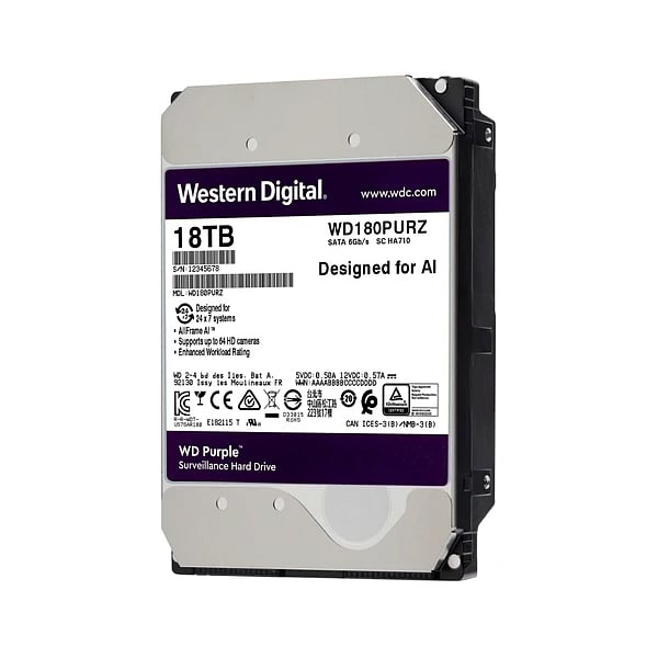 WD Purple 18TB 512MB 35 SATA  Disco Duro