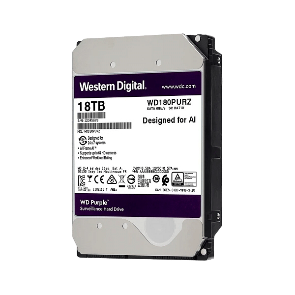 WD Purple 18TB 512MB 35 SATA  Disco Duro