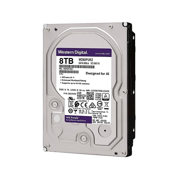 WD Purple 8TB 128MB 35 SATA  Disco Duro