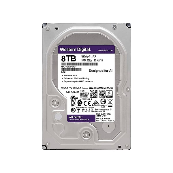 WD Purple 8TB 128MB 35 SATA  Disco Duro