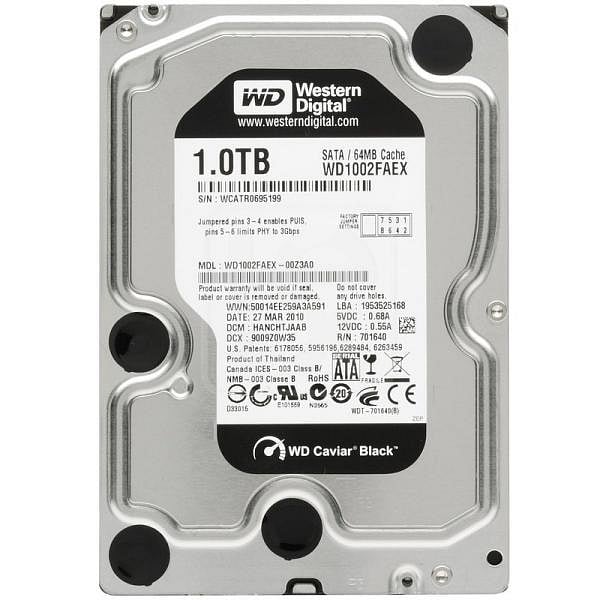 WD Black 1TB 64MB 35  Disco Duro