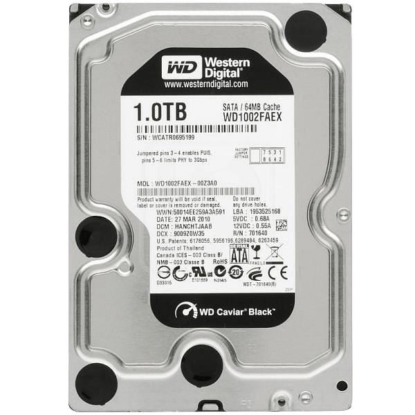 WD Black 1TB 64MB 35  Disco Duro