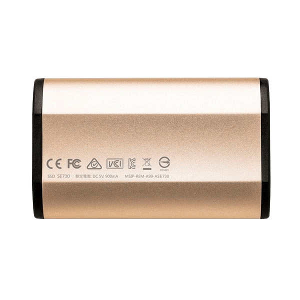 ADATA externo SSD SE730H dorado 512GB USB 31 Gen 2 Type C
