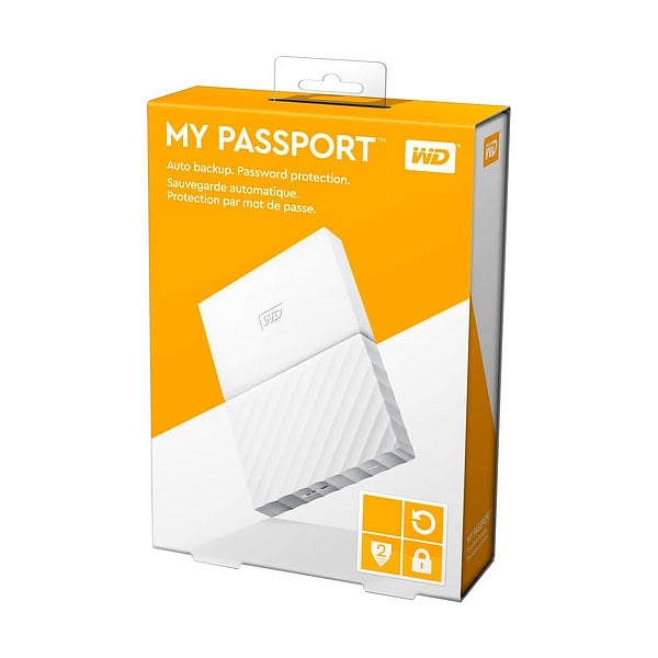 WD My Passport 1TB 25 Blanco   Disco Duro Externo