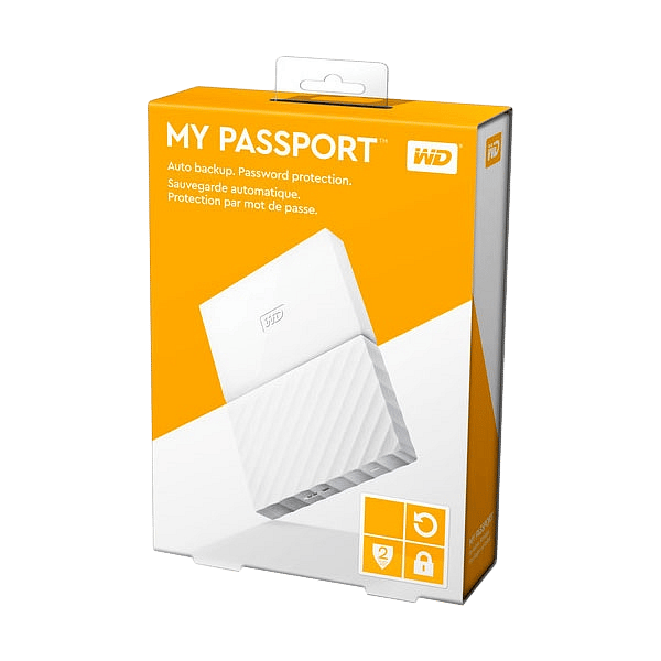 WD My Passport 1TB 25 Blanco   Disco Duro Externo
