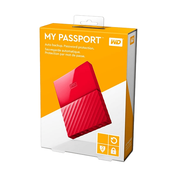 WD My Passport 2TB 25 Rojo  Disco Duro Externo