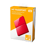 WD My Passport 2TB 25 Rojo  Disco Duro Externo