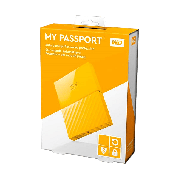 WD My Passport 2TB 25 Amarillo  Disco Duro Externo