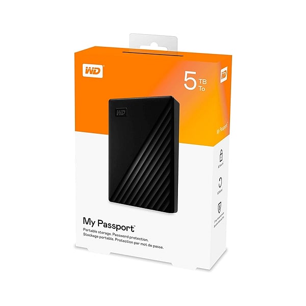 WD Passport 5TB USB 30 25 Negro  HDD Externo