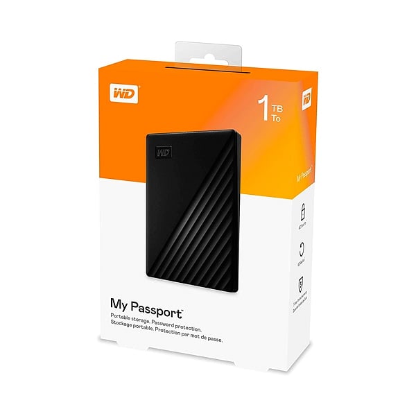 WD Passport 1TB USB 30 25 Negro  HDD Externo