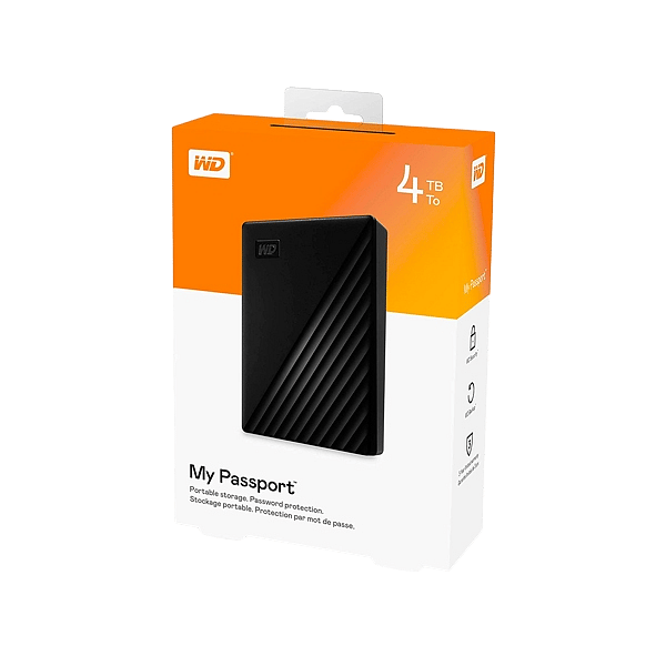 WD Passport 4TB USB 30 25 Negro  HDD Externo