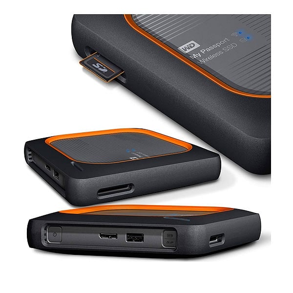WD My Passport Wireless SSD 250GB plateado  SSD Externo