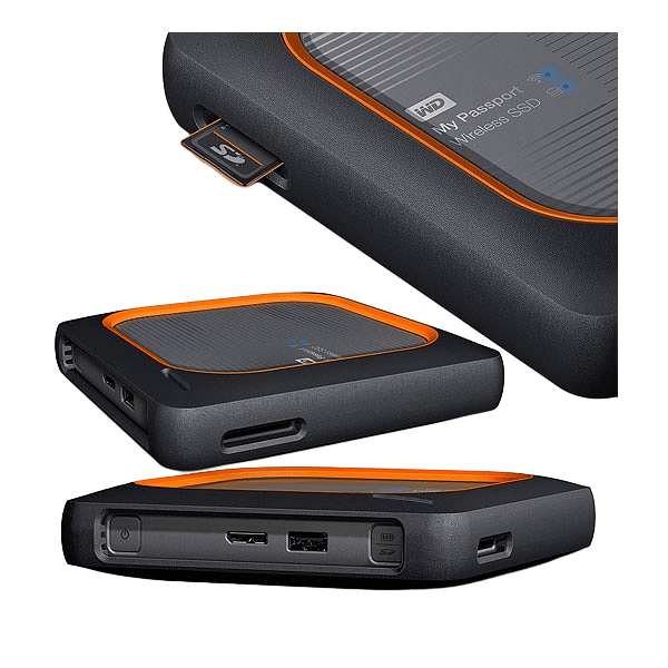 WD My Passport Wireless SSD 250GB plateado  SSD Externo