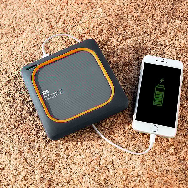 WD My Passport Wireless SSD 250GB plateado  SSD Externo