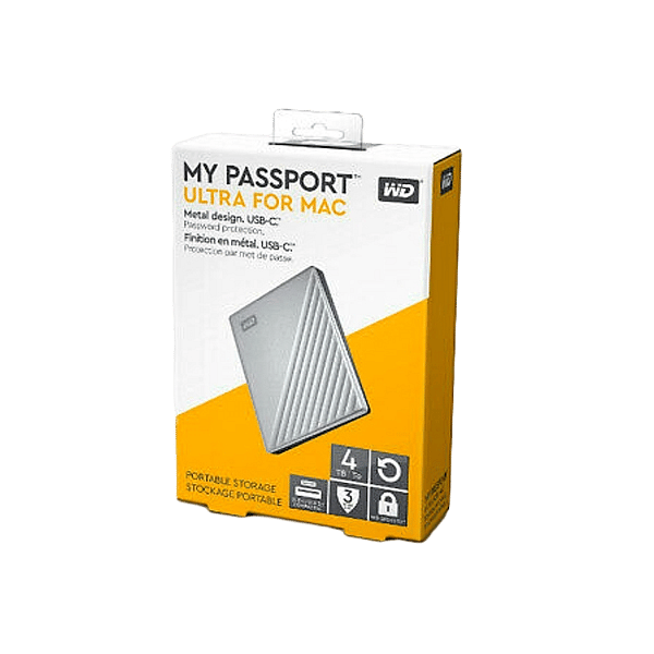 WD Passport Ultra 4TB USB 31 25 Plata  HDD Externo