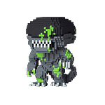 Figura POP 8Bit Alien Blood Splatter Exclusive Figura POP 8Bit Alien Blood Splatter Exclusive