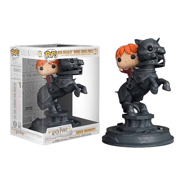 Figura Movie Moments Harry Potter Ron riding chess piece