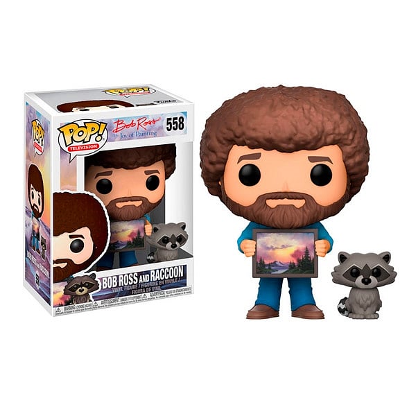 Figura POP Bob Ross with Raccoon