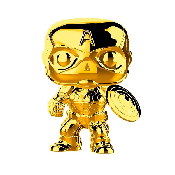 Figura POP Marvel Studios 10 Capitan America Gold Chrome