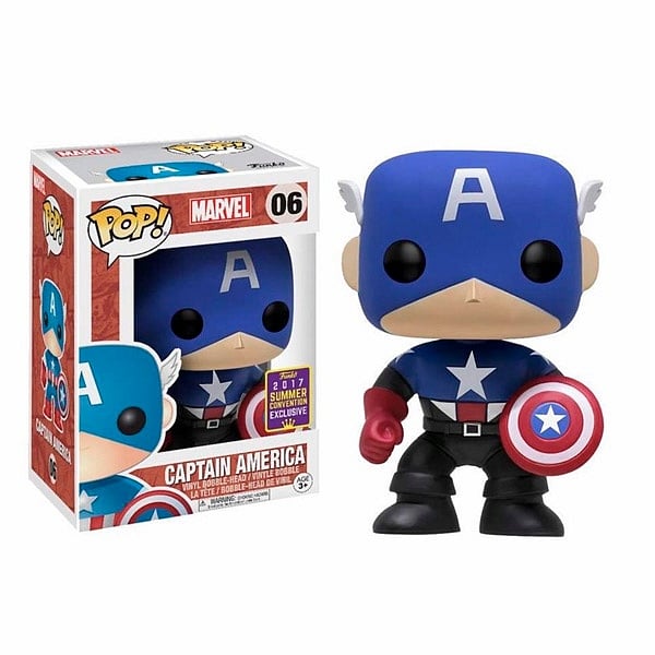 Figura Vinyl POP Marvel Captain America 2017 Exclusive