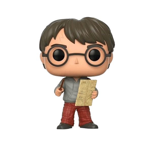 Figura POP Harry Potter Harry con mapa del merodeador