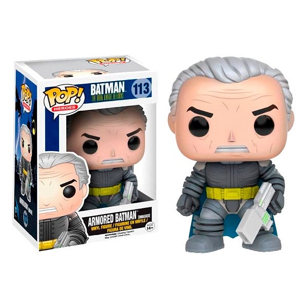 Figura POP DC DKR Armored Batman Unmasked Exclusive
