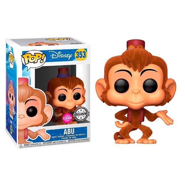 Figura POP Disney Aladdin Abu Flocked Exclusive