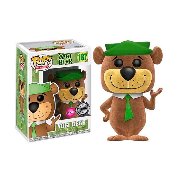 Figura POP Hanna Barbera Yogi Bear Flocked Exclusive