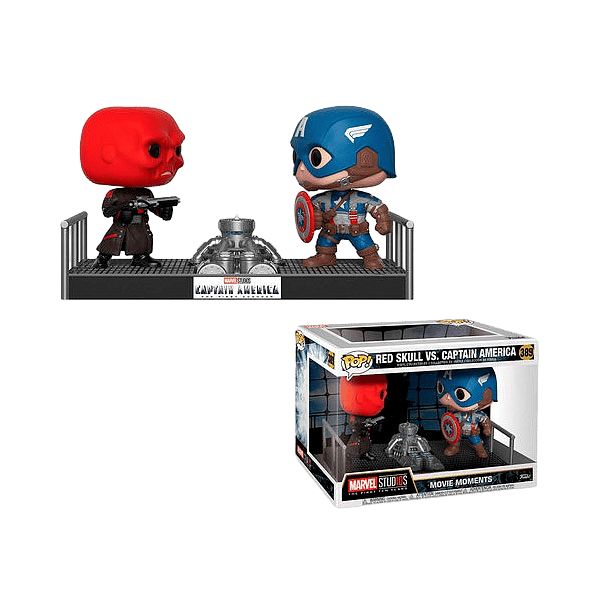 Figura POP Marvel Captain America vs Red Skull