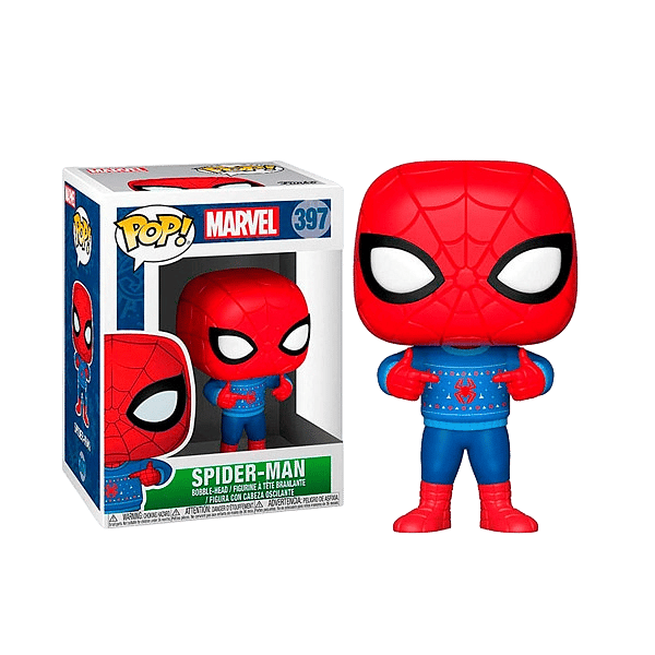 Figura POP Marvel Holiday SpiderMan with Ugly Sweater