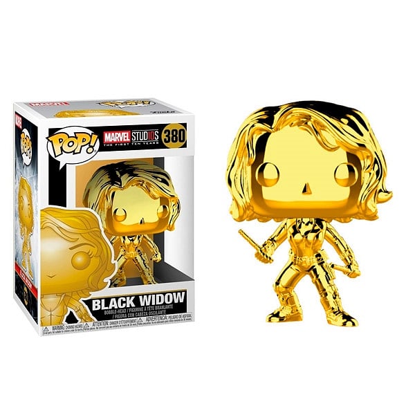 Figura POP Marvel Studios 10 Black Widow Gold Chrome