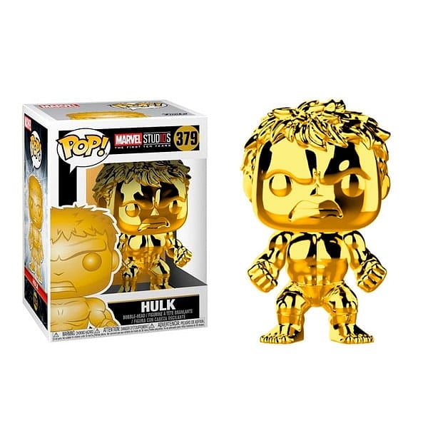 Figura POP Marvel Studios 10 Hulk Gold Chrome