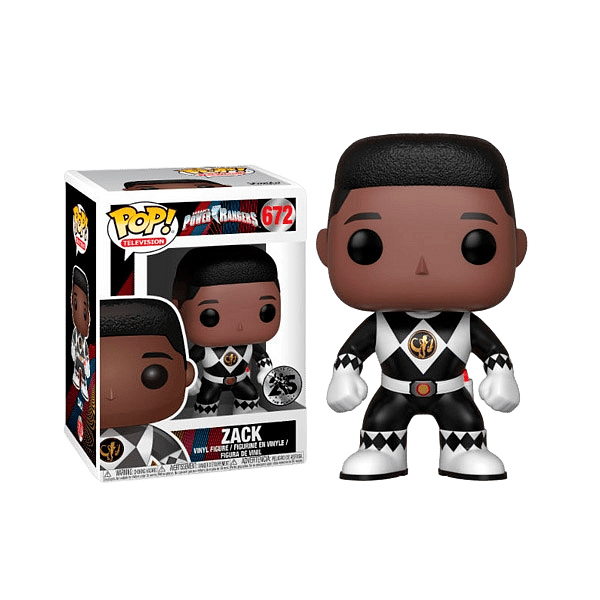 Figura POP Power Rangers Black Ranger Zack No Helmet