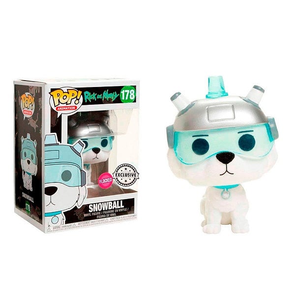 Figura POP Rick amp Morty Snowball Flocked Exclusive