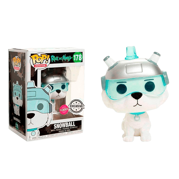 Figura POP Rick amp Morty Snowball Flocked Exclusive