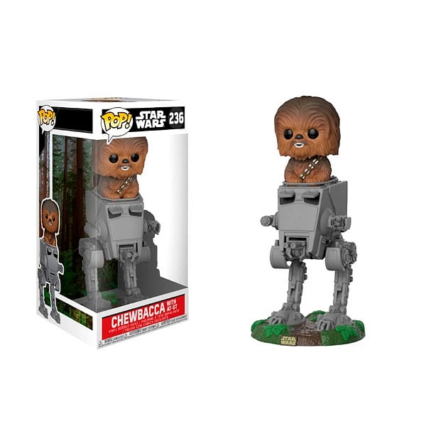 Figura POP Star Wars ATST with Chewbacca